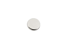 Серебряная серьга - пусета с круглым диском